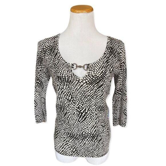 NWT Womens August Silk Knits 3/4 Sleeve Top - Sz M - Picture 1 of 2